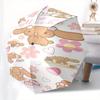 Mocha,Cute Automatic Folding Umbrella Simple 8 Rib Design, Bright Cartoon Pattern, Durable Iron Frame, Suitable For Travel, Outdoor, Beach C