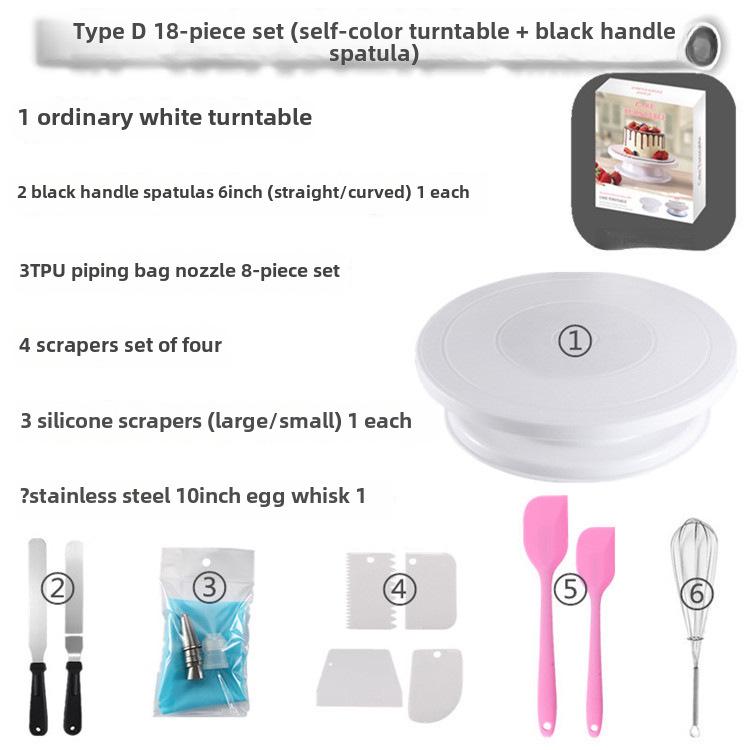 Wheat Straw Cake Turntable Decorating Set - Rotating Baking Tool for DIY Projects