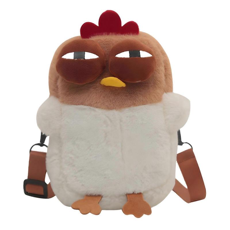 Lightweight Plush Chicken Coin Bag with Sufficient Space Kids Shoulder Bag Crossbody Purse for Everyday Use