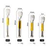 Three-line Stainless Steel Food Tongs, Thickened Food Tongs, Barbecue Tongs, Steak, Bread, Grilled Meat Tongs, Outdoor Buffet