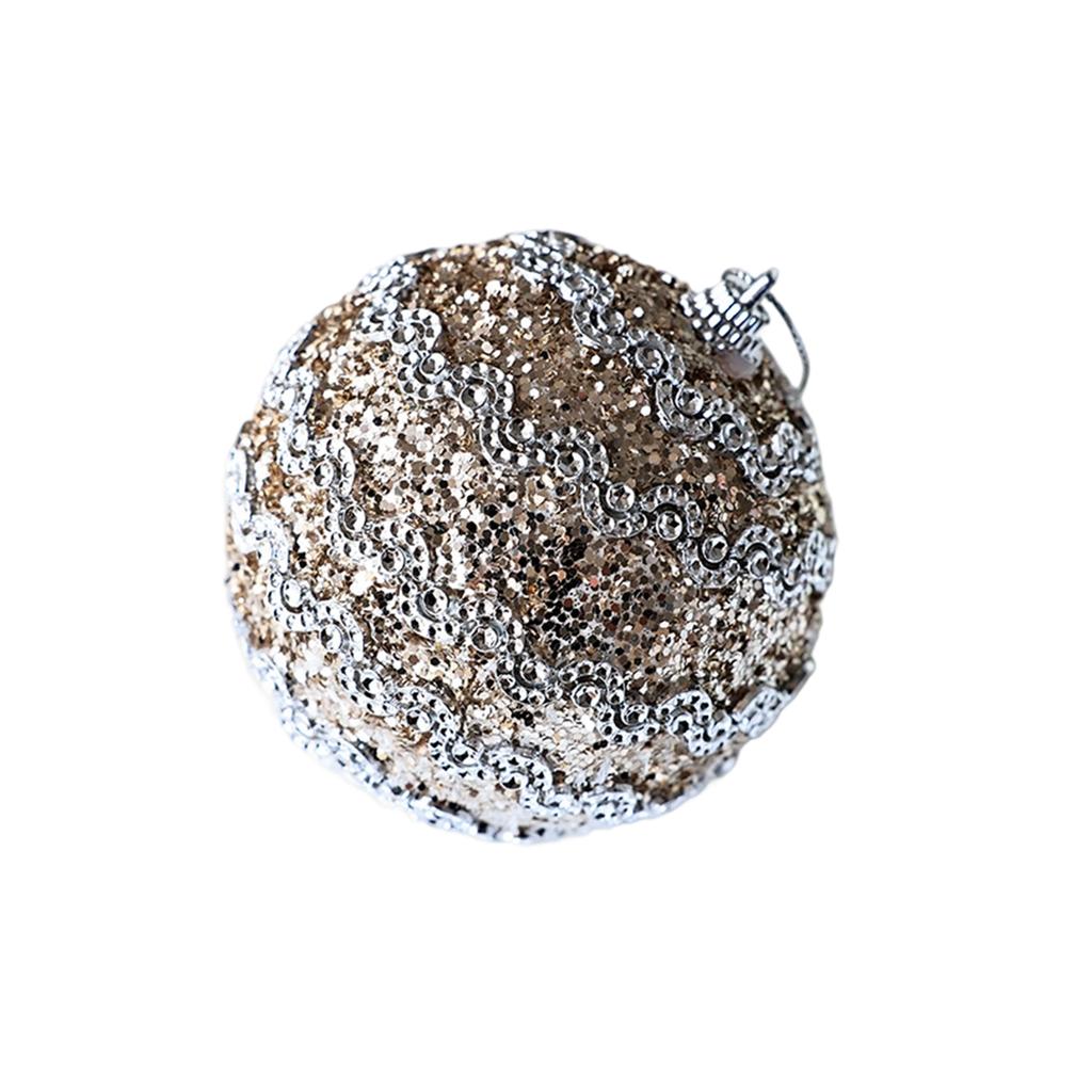 Shatterproof Resin Christmas Tree Ornament Durable Hanging Ball With Assorted Color For Family Home Decoration