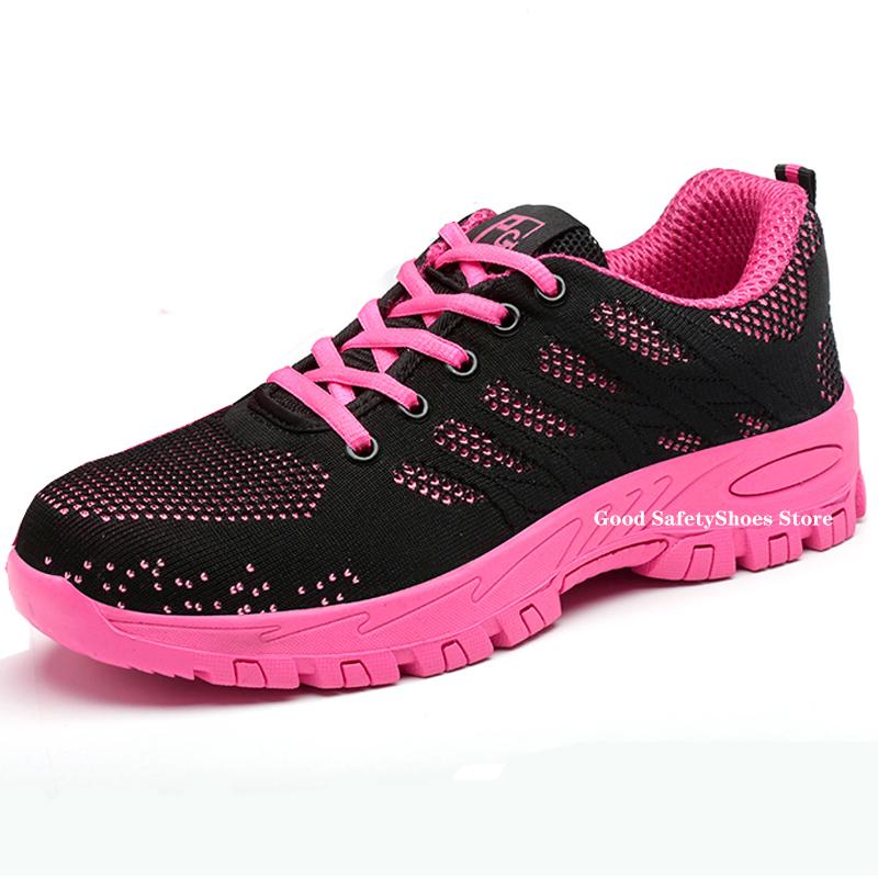 

Дышащие рабочие кроссовки, женская защитная обувь, мужская легкая небьющаяся рабочая обувь, женские защитные туфли со стальным носком, женские 39