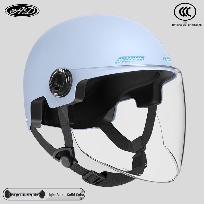 Certified Electric Motorcycle Safety Helmet for Men & Women, Gray, All-Season, Sun Protection