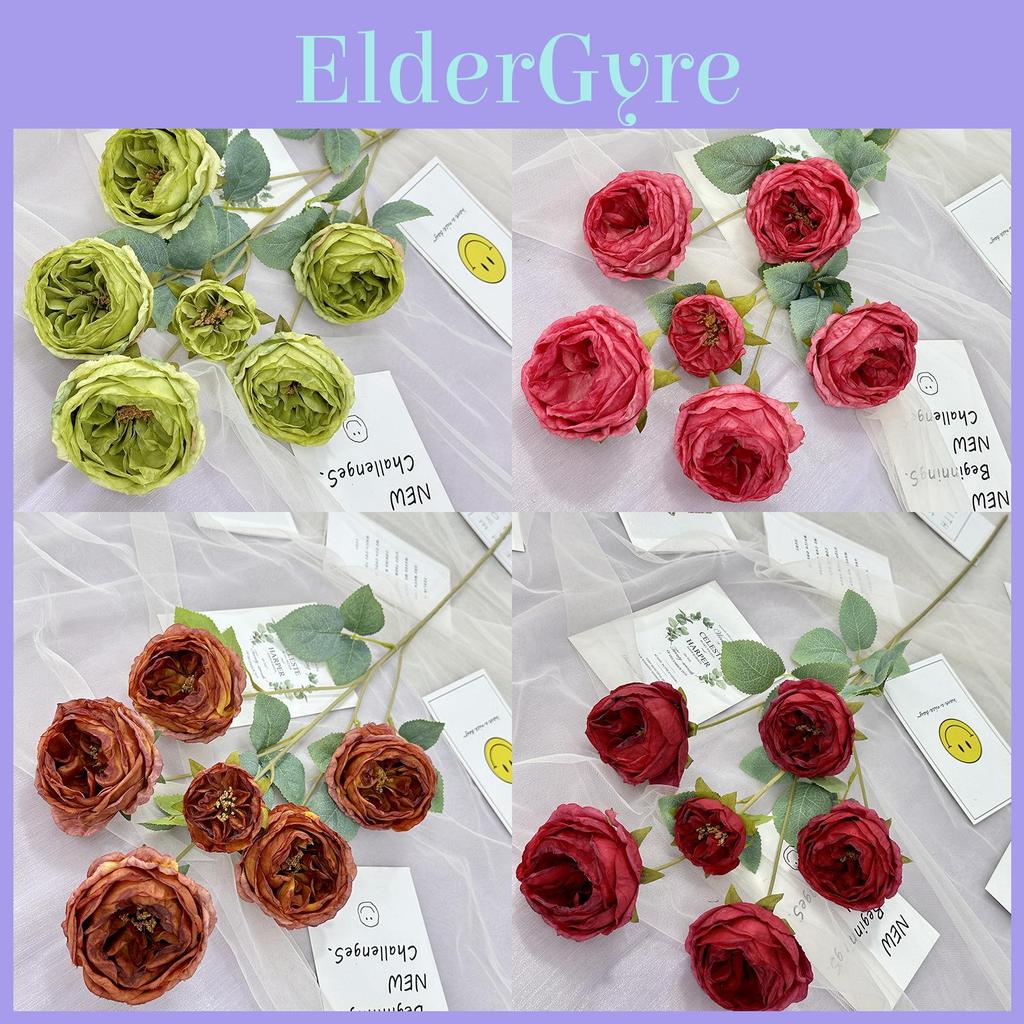 Artificial Rose Flower Bouquet For Home Decor Silk Fabric Fake Flowers