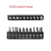 Mini Double-Ended L-Shaped Socket Wrench with 6.35mm Air Screwdriver Extension Rod