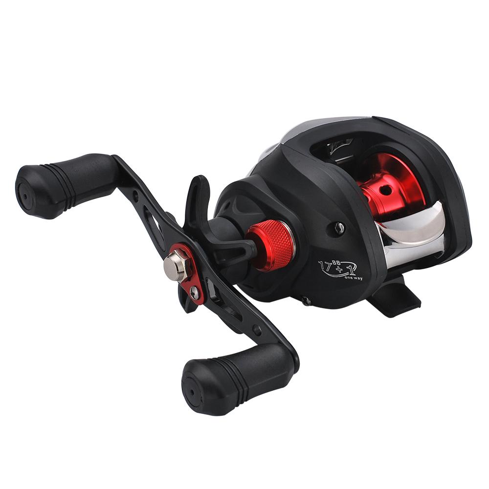 Lightweight High Speed 7.2:1 Gear Ratio Baitcast Fishing Reel 17+1 Ball Bearings Baitcasting Fishing Reel Baitcaster