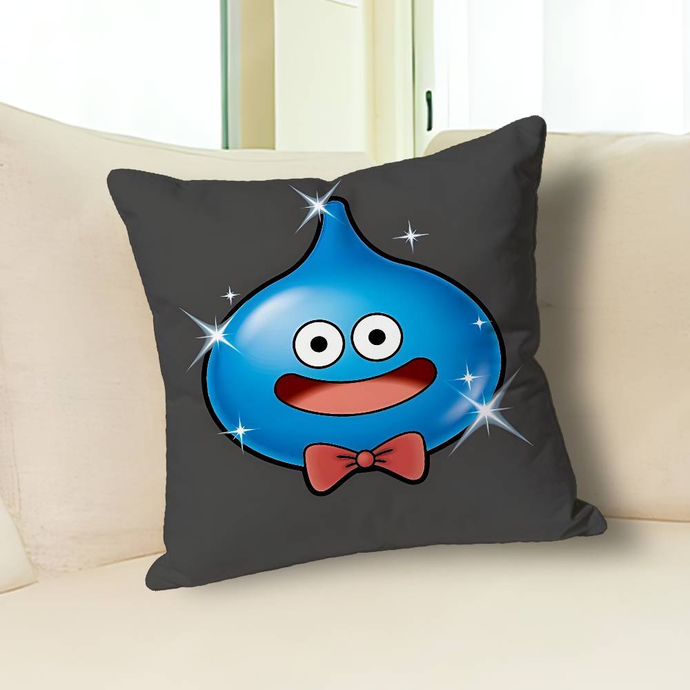 D-Dragon Q-Quest Slime Game Anime Celebrity Merchandise All-Match Printed Pillow Case Sofa Car Office Room Decoration Protector