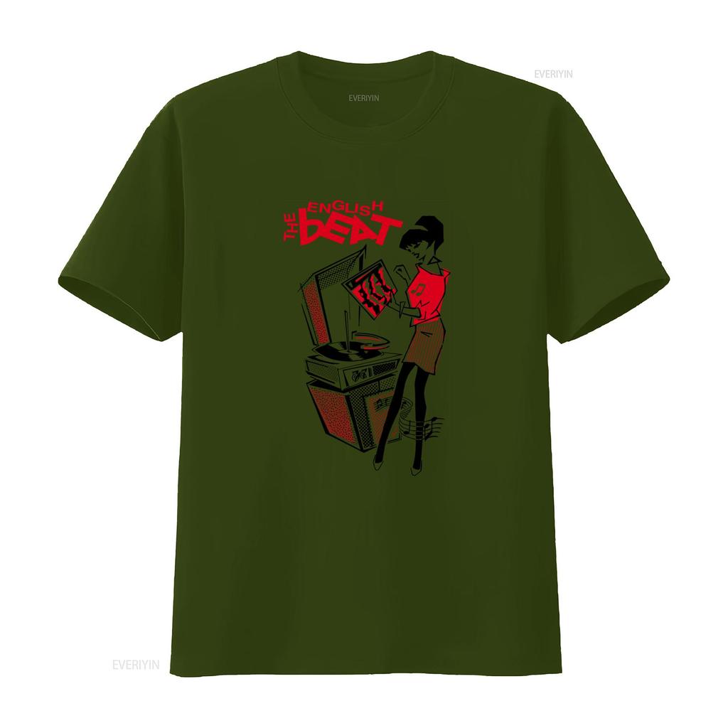The English Beat Rude Girl 2 Tone Ska Cool T Shirt for Music Lovers P69 vintage Washed Soft Top For Everyday Wear graphic