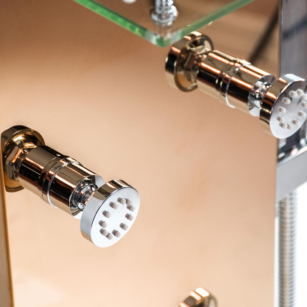 ROSE GOLD shower panel faucet
