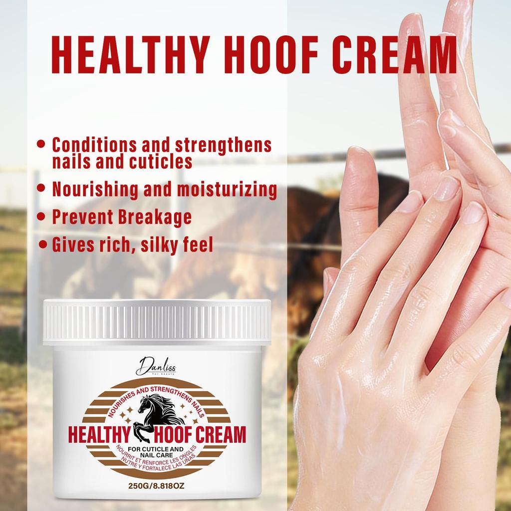 Healthy Hoof Cream-Nourishing And Moistrizing-Conditions And Strengthens Nails And Cuticles-Prevent Breakage, Gives Rich, Silky Feel