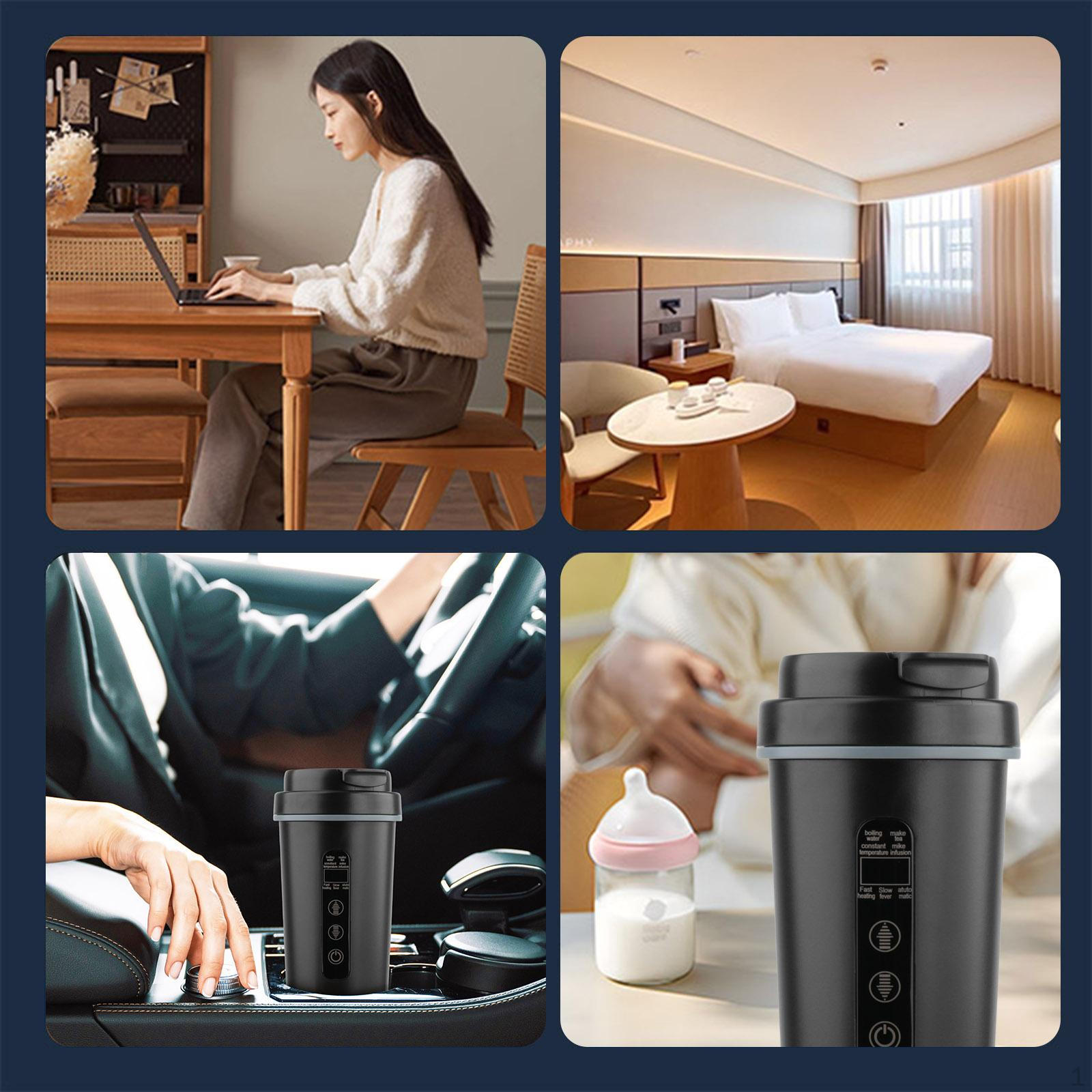 

Автомобильный дорожный электрочайник с регулировкой температуры, внутренняя колба из нержавеющей стали 316