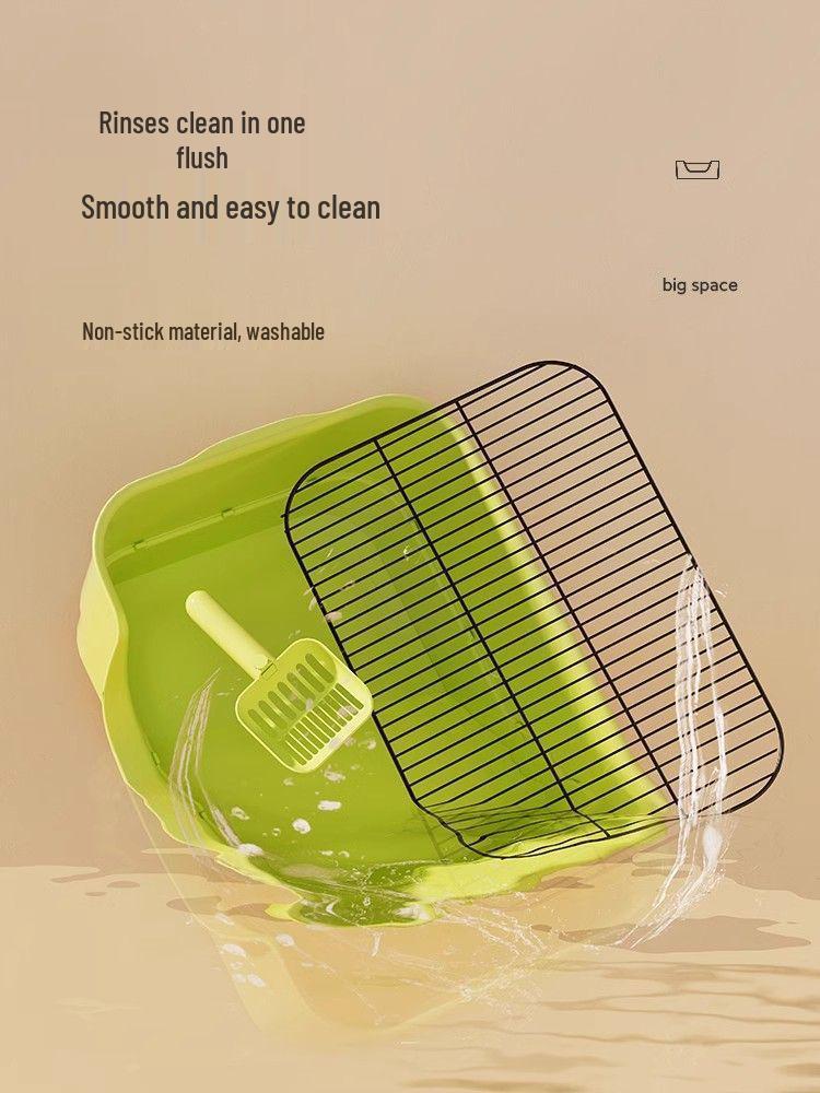 Stainless Steel Pet Toilet for Large and Medium Dogs - Anti-Step Design for Easy Cleaning.