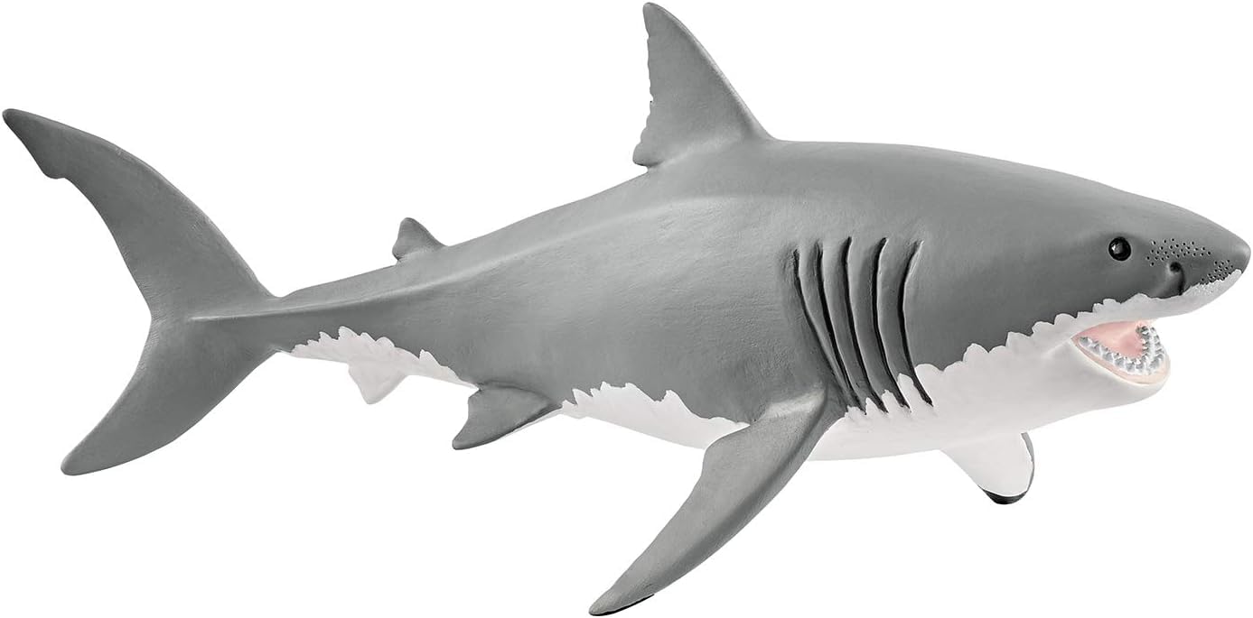 Фигурка Schleich Дикая природа Большая белая акула 14809 серый