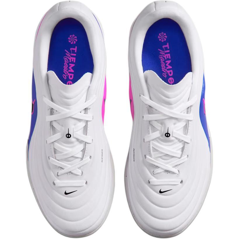 Nike Jr. Tiempo Maestro Academy TF Low Grade School 'White Racer Blue' (Unisex) White / Racer Blue / Pink Blast / Black Kids' Soccer Shoes