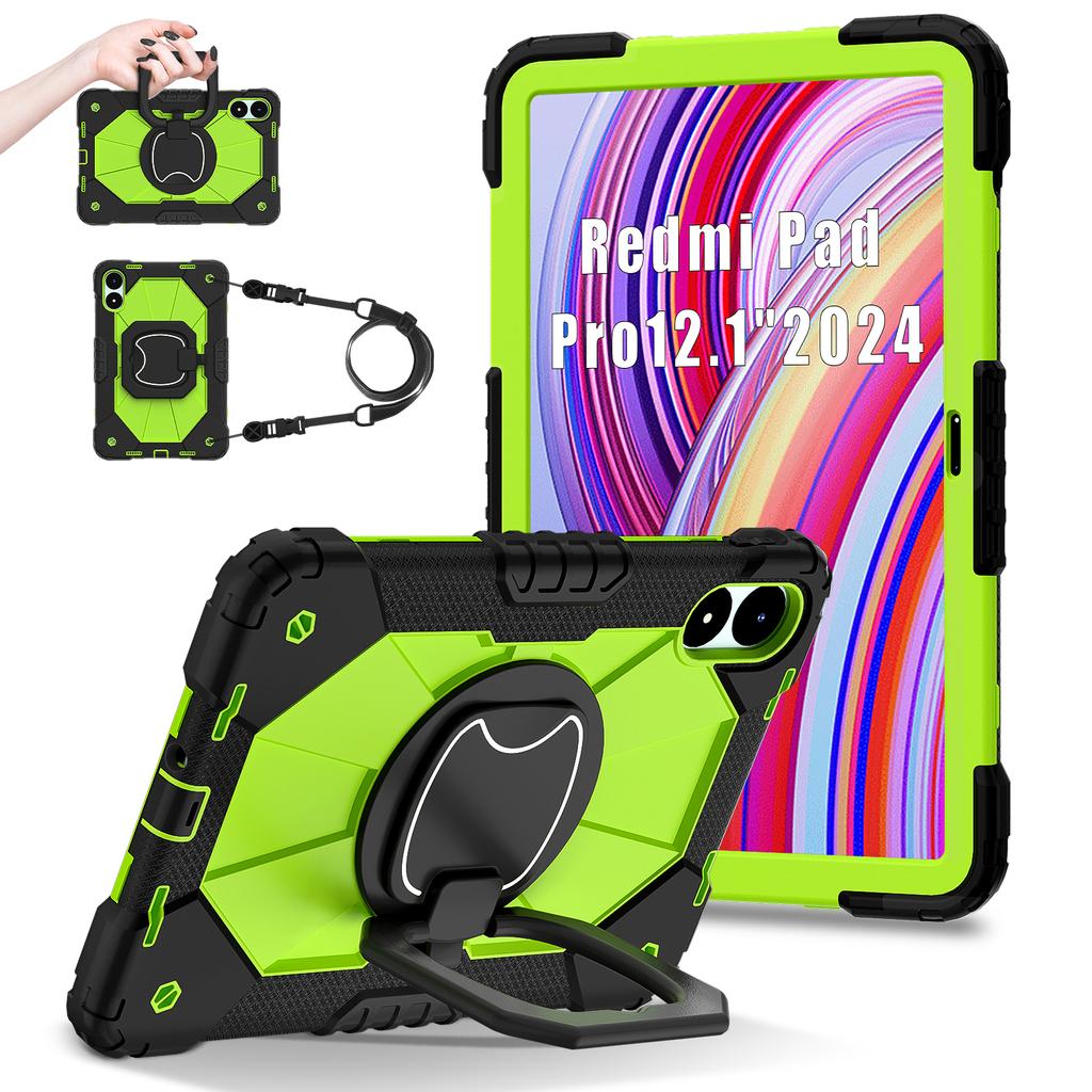 For Xiaomi Redmi Pad Pro 5G/Pad Pro/Poco Pad 4G Kickstand Case Silicone+PC Tablet Cover