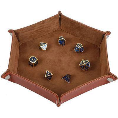Creative Foldable PU Storage Tray for Keys, Dice, and Remotes