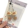 Furry Cute Cartoon Short Phone Charm for Girl Kawaii Cartoon Kitten Keychain Phone Lanyard Earphone Pendant Phone Accessories