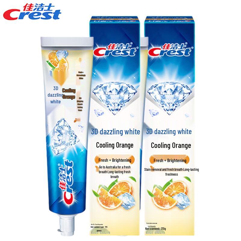 

Crest 3D White Refreshing Ice Orange Toothpaste (2 Tubes)