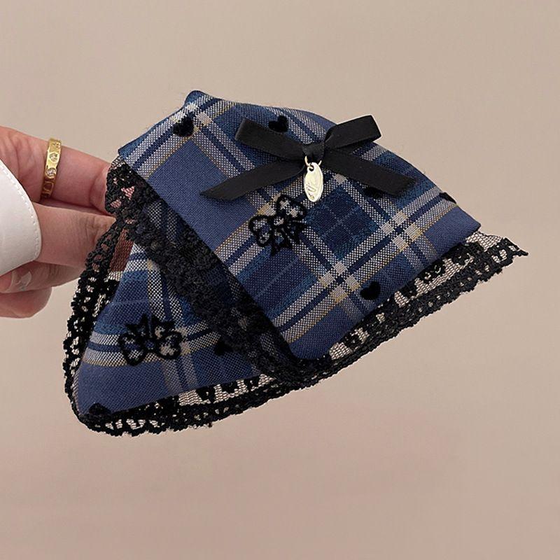 1pc British Style Bow Clip for Women's New High-end Hair Clip, Shark Clip Headband At the Back of the Head
