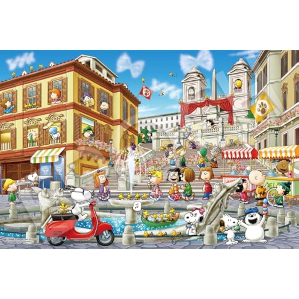 Epoch (EPOCH) 1000 piece jigsaw puzzle PEANUTS Snoopy in Rome (50 x 75 cm) 12-702s with glue spat...