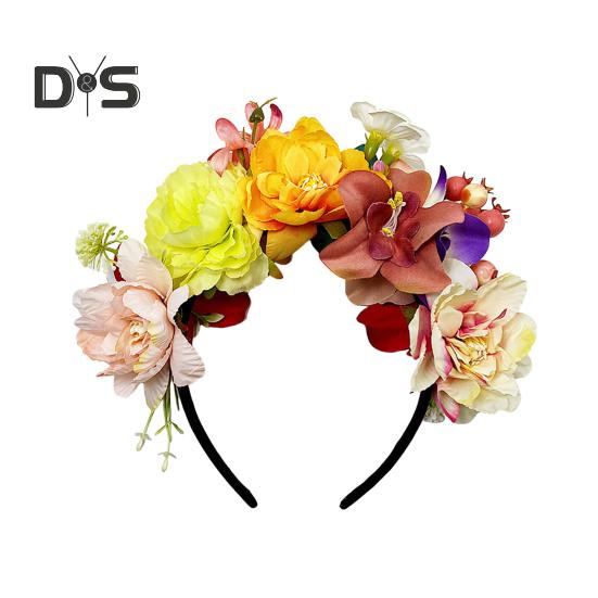 

Имитация цветочного декора обруч для волос эластичный дизайн дорожная повязка на голову для вечеринки различные стили цветочный обруч для волос головной убор очаровательный аксессуар E