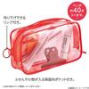 LIHIT LAB Transparent Clear Box Pen Large Holds Approximately 40 Peach SOERU Case, Capacity, Pens, Pink, A8101-12