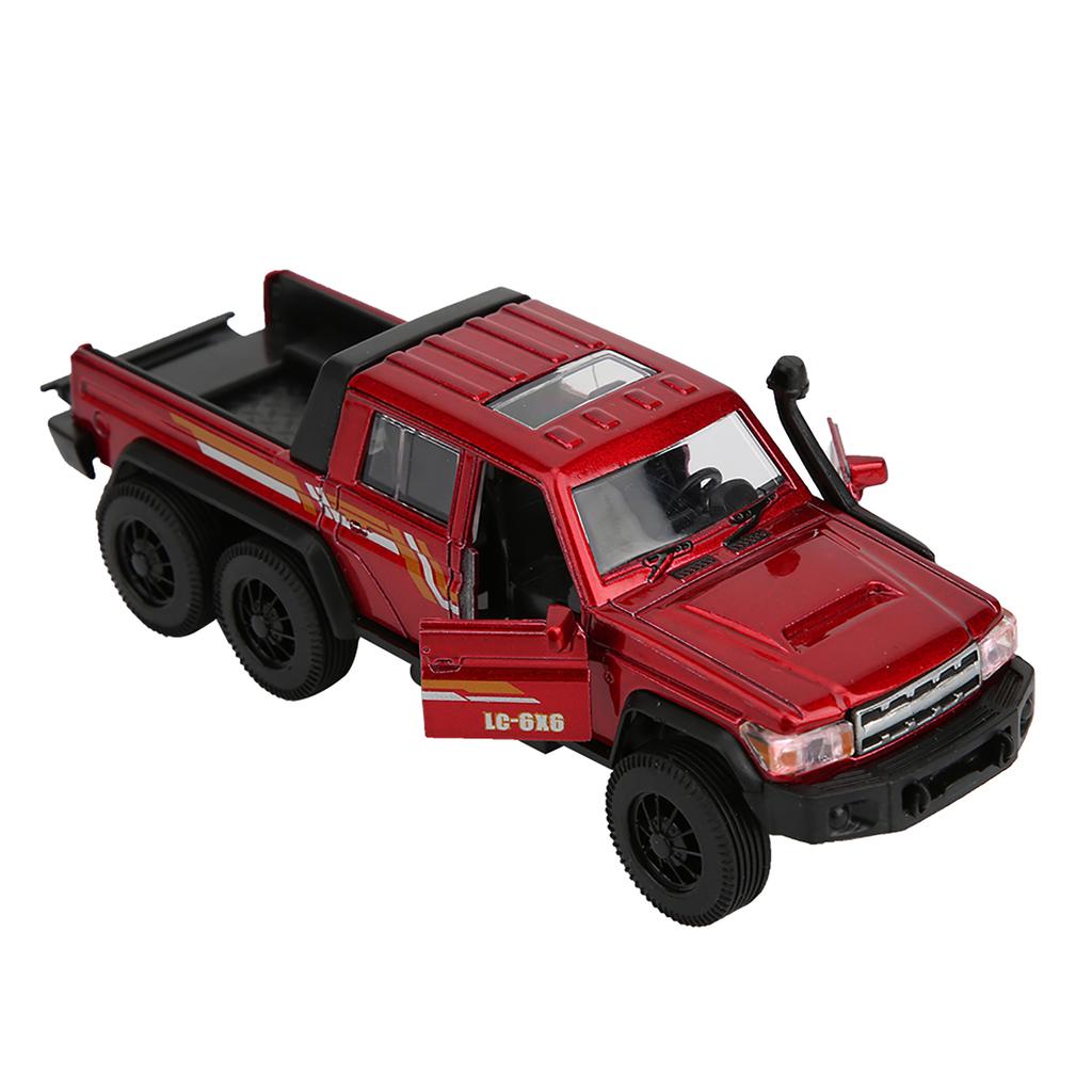 1: 32 Scale Child Kid Pull Back Alloy Car Toy High Simulation Vehicle Model with Light SoundRed