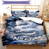 3pcs Custom Name Dragon Bedding Set Duvet Cover Closure Includes 1 Duvet Cover & 2 Pillowcases, Soft and Comfortable for All Seasons.