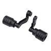 LEDISHUN Motorcycle Frame Sliders/Engine Sliders for Kawasaki Ninja ZX-6R 8BL-ZX636J (2024~) (Black)