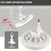 2 In 1 Ceiling Fan Lighting Lamp 3 Gears Remote Conrtrol E27 Base Portable Cooling Fan Bedroom Fan Light For home office
