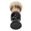 Shave Brush Men Small Portable Black Curved Handle Foaming Beard Cleaning Brush for Home Salon Travel
