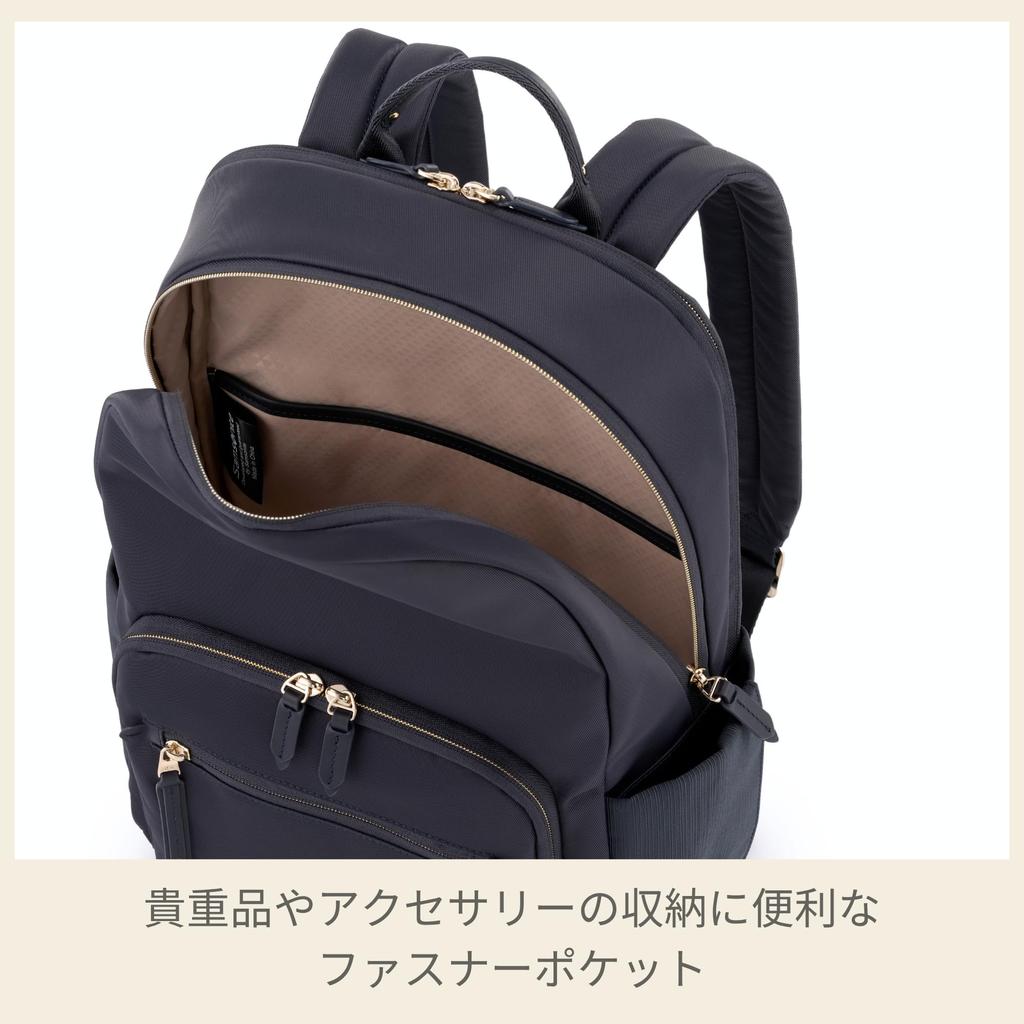 Samsonite Damen Rucksack Audrina, 15,6" Business Tasche, Passt für 15,6-Zoll Laptop, Leicht, Ebenholz