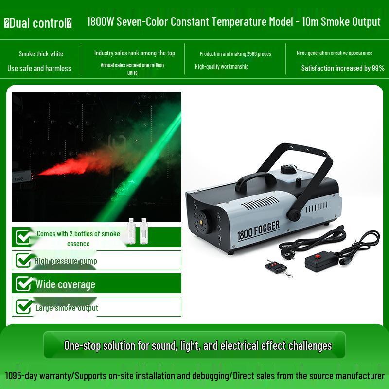 1500W High-Performance Smoke and LED Fog Machine for Stage Effects