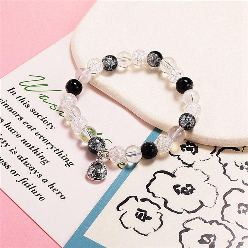 Multifunktion 480 Stück Cracle Glasperlen 8mm Kristallperlen Armbandperlen Glas Runde Perlen Edelstein Kugelperlen Lose Abstandshalter Per