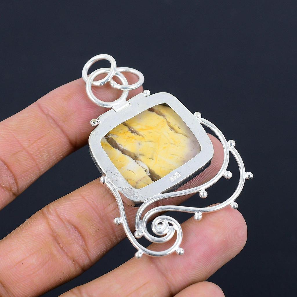Sisters Day Sale Brecciated Mookaite Gemstone Pendant Jewelry Sterling Silver