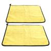 Cotton Fishing Towel Thickening Water Absorption Double Sided Color Towel Fishing Accessory(Yellow Gray )