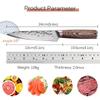 Stainless Steel Kitchen Boning Knife Hand Forged Knife Carving Knife Stainless Steel Cooking Multi-purpose Fruit Knife Wooden Handle Kitchen Gadget