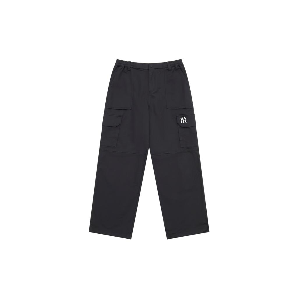 New MLB New York Yankees FW24 Cargo Pants Unisex Black 3AWPCN246-50BKS