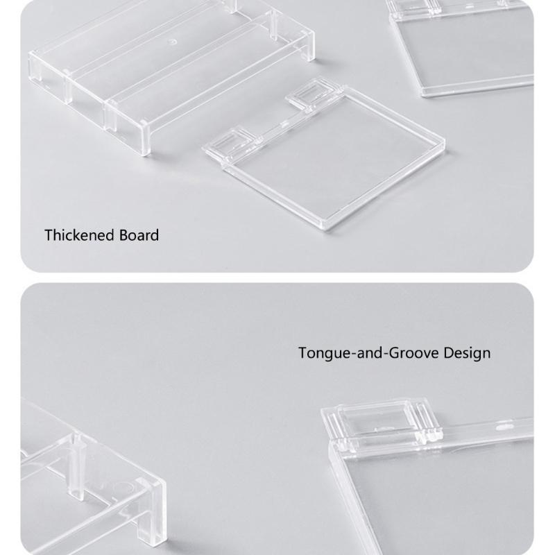 Multi Purpose Layered Fridge Rack Space Saving Kitchen Organizer Shelf Accessory Transparent Cosmetics Desktop Stand