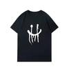HOT SALE Face Short-sleeved T-shirt Mens and Womens Pure Cotton Summer Loose Trend Simple Round Neck T-shirt Top Men's Clothes