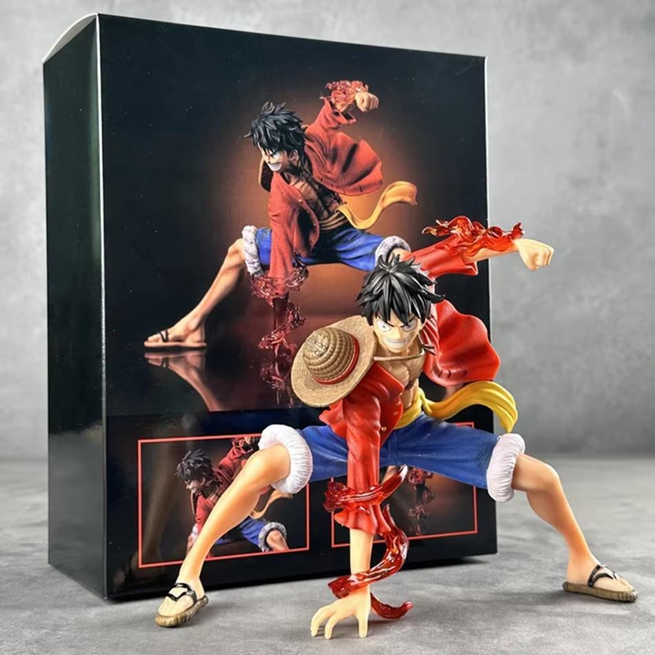 Anime One Piece Featured Handmade Luffy Straw Hat Luffy Handmade PVC Model Trendy Play Ornament Children's Toy Birthday Gift