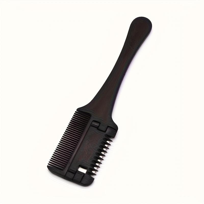 1 Professional 2-in-1 Shaving and Hair Styling Comb - Preloaded Blades, Ergonomic Black Handle, ABS & Stainless Steel Materials, Sulfate Free Formula