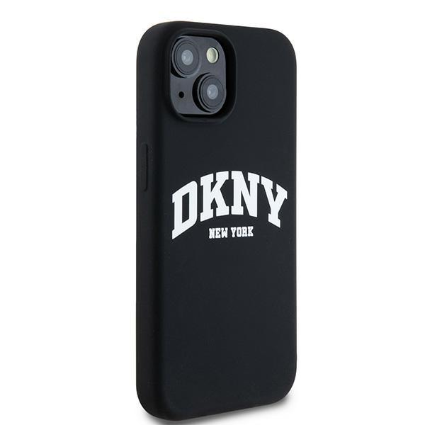 Dkny Dkhmp15Ssnyach Iphone 15 / 14 / 136.1 Czarny/Black Hardcase Liquid Silicone White Printed Logo Magsafe