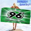 Hannover 96 Logo Print Beach Towel, Large Soft Quick Dry Towel for Beach Camping Swimming