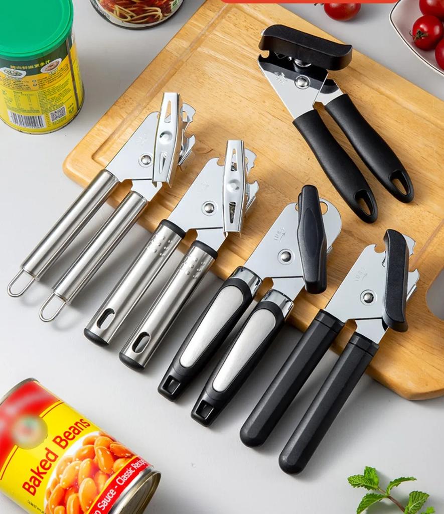 1pcs Can Opener Stainless Steel Manual Multi-functional Power Can Knife Opener Kitchen Can Opener Household Can Opener