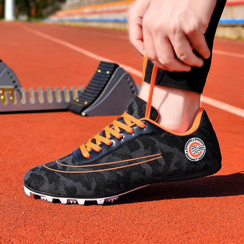 Pro Track Field Competition Sprint Spikes Athletic Shoes Men Women Short Runs Long Jump Training Shoes Test Speed Sneakers