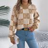 Women's T-Shirt Vintage Floral Print Round Neck Loose Long Sleeve Mid-Length Thumb Leak Top