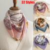 1PC Neck Scarf Elegant Accessories Luxury Painted Pattern High-End Silk Scarf Versatile Magnetic Closure Gift Multi-Color