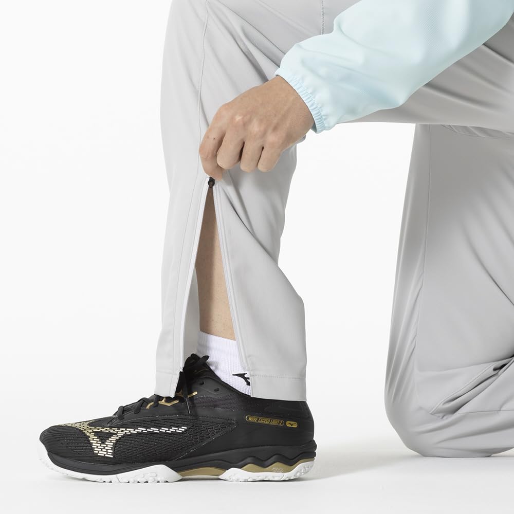 Tennis Badminton Training Cloth Long Pants Jersey Unisex 62JDB010 Vapor Silver [Mizuno]