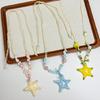 Unique 3D Starfish Accent Necklace With Handcrafted Rope Chain Stylish Accessory For Gift Giving And Accessorizing